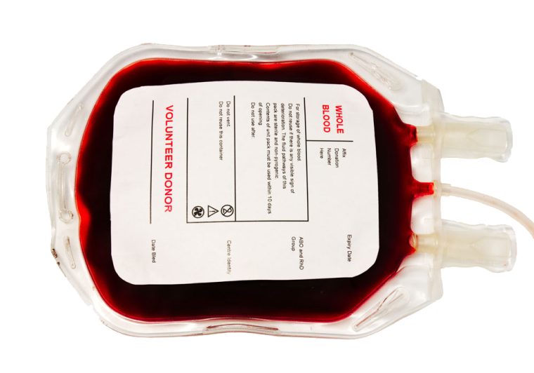 Blood donation transfusion substitute bag background