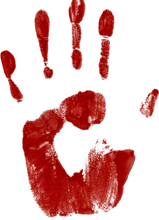 Blood fingerprints background png image