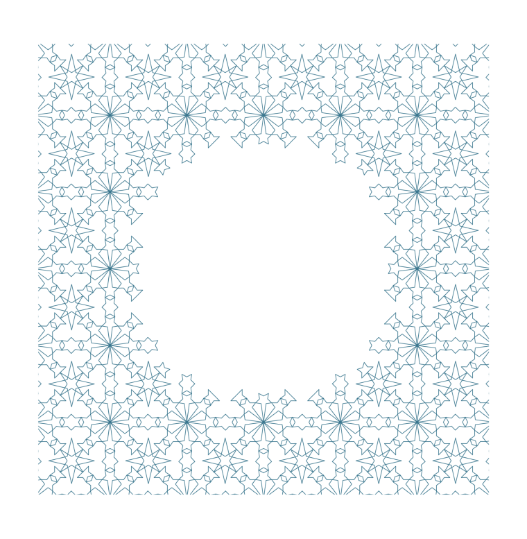 Blue Islamic New Year textile background png image