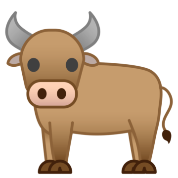 Cattle Ox Emoji pedia background png image