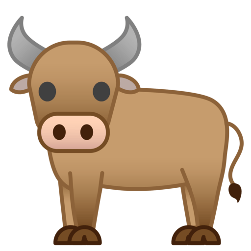 Cattle Ox Emoji pedia background png image