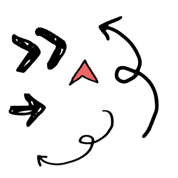 Creative arrow, painted arrow material, painting arrow