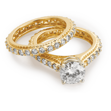 Earring jewellery, engagement ring, exchange of rings