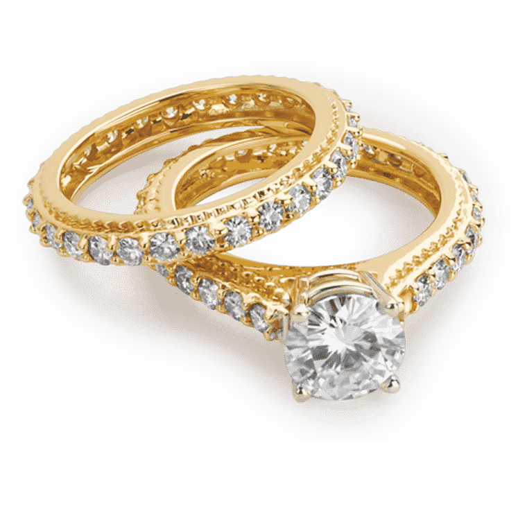 Earring jewellery, engagement ring, exchange of rings