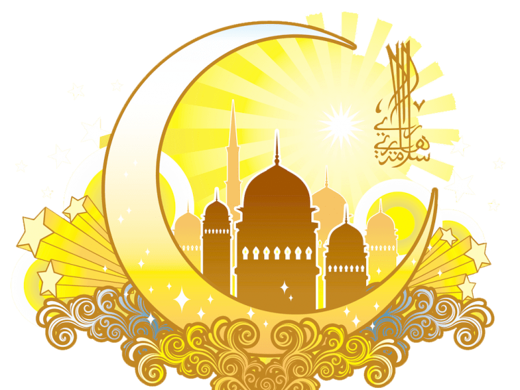 Eid al-fitr Islamic architecture background png image