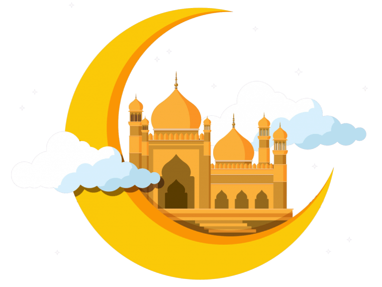 Eid ul adha moon background png image
