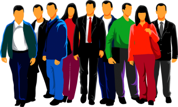 Euclidean people, illustration draw, business people