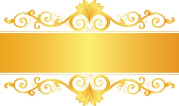 Golden ornate frame background png image