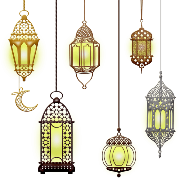 Islamic Lamps background png image