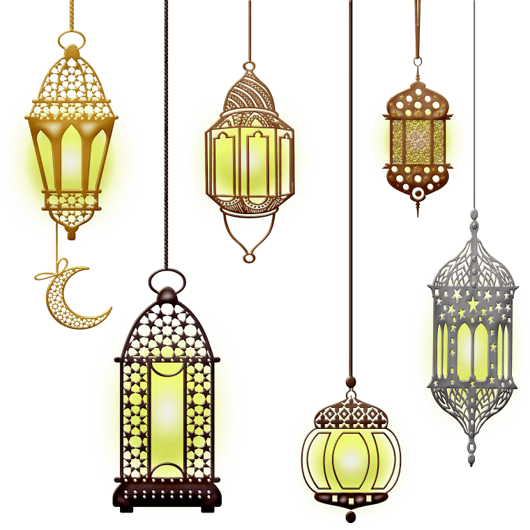 Islamic Lamps background png image