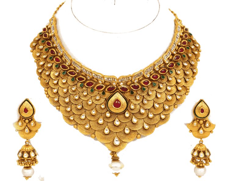 Jewellery, Gold Jewelry Necklace Design, Gemstone