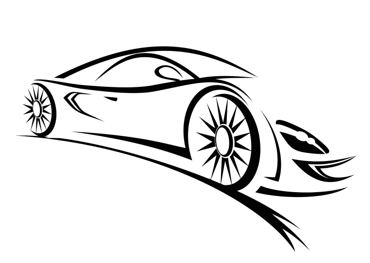 Sports Car Logo, Draw Sports Car Racing, Sports Car Art