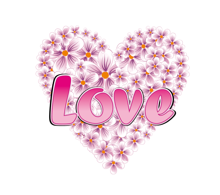 Love Heart Valentine's Day, love, violet, text png