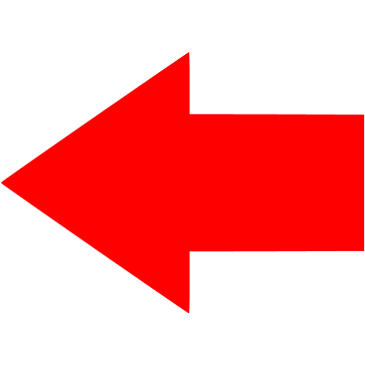 Red color arrow, right view red arrow, 3D arrow logo