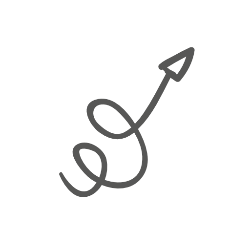 Spiral arrow icon, arrow wound logo, spiral upper arrow