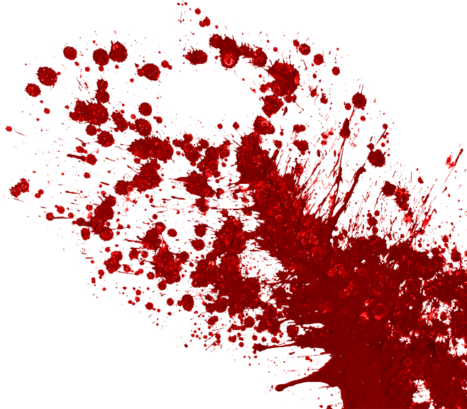 Splash of red blood effect background png image