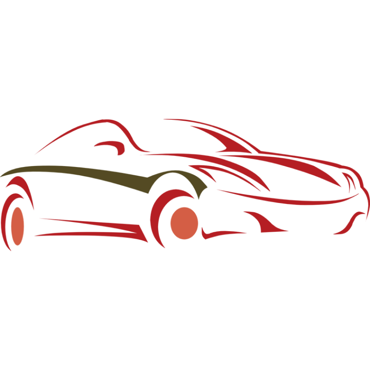 Red Color Car logo, A Logo For Raching Sports Car