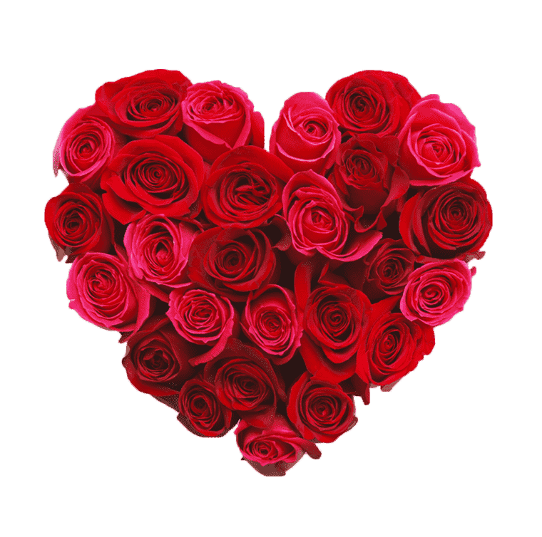 bouquet of red roses, Heart rose, flower Arranging
