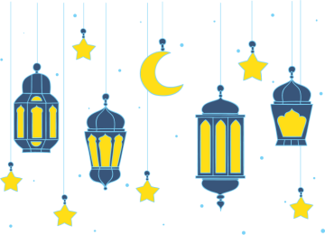 eid ul adha moon stars background png image