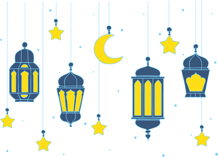 eid ul adha moon stars background png image