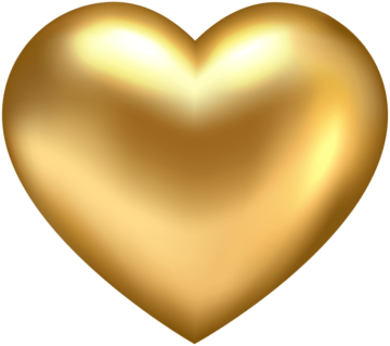Gold heart, Gold Heart, love, computer, heart png