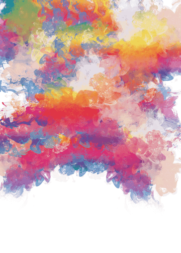 yellow orange and pink color abstract painting png image