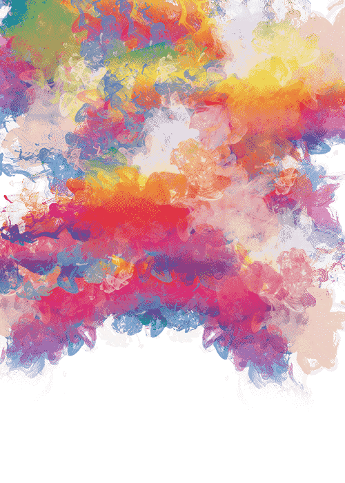 yellow orange and pink color abstract painting png image