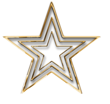 3D Gold Star background png image