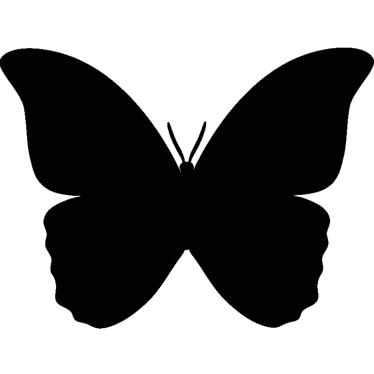 Black color butterfly silhouette, butterfly, black butterfly