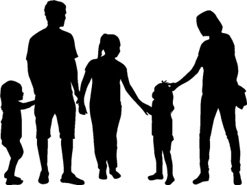 Black color family image png file , family people logo