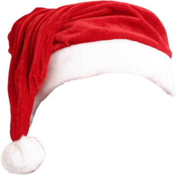 Christmas red hat background png image
