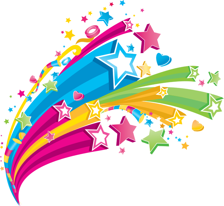 Color Star background png image