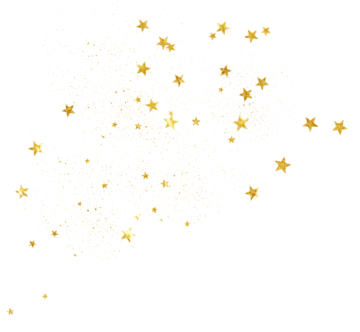 Floating stars background png image