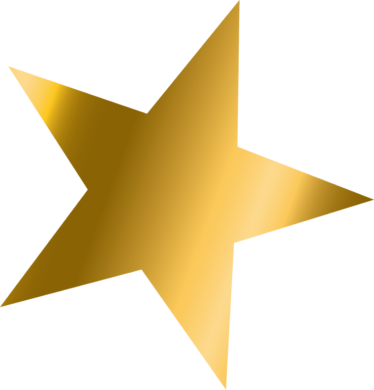 Golden star simple gradient background png image