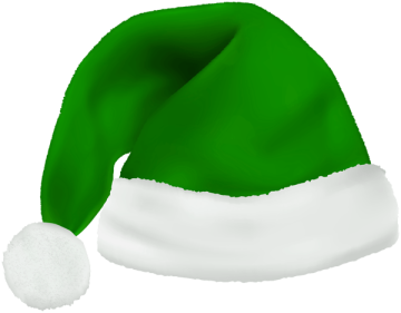 Green Christmas Hat background png image