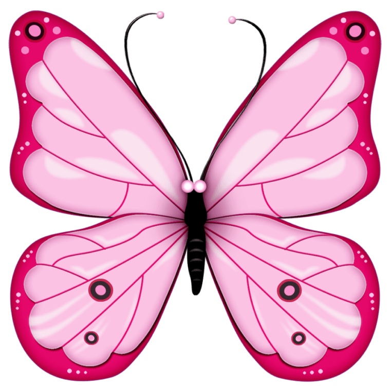 Pink color illustration work butterfly, pink butterfly png