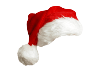 Red Christmas hat background png image
