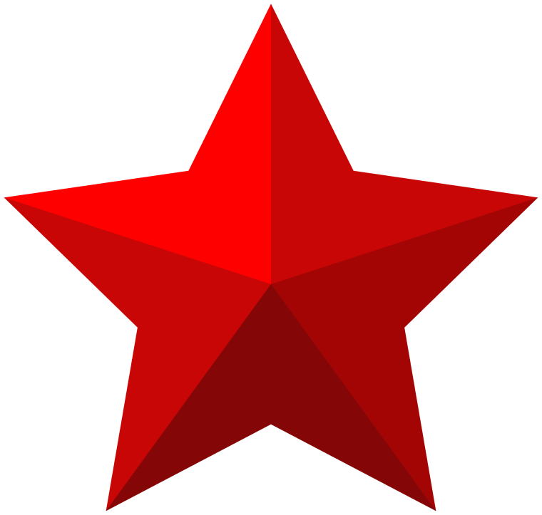 Red Star background png image