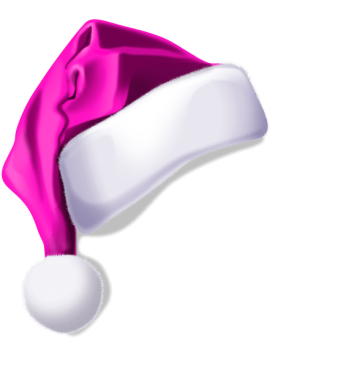 Santa Claus Christmas colorful hat background png
