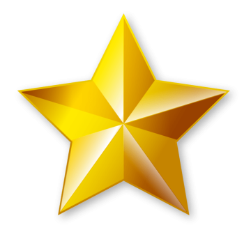 Star golden color background png image