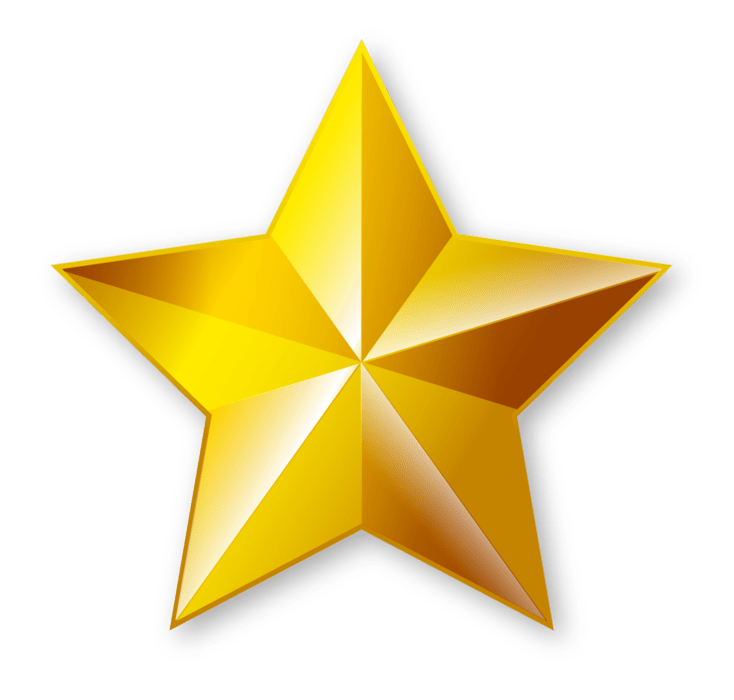 Star golden color background png image