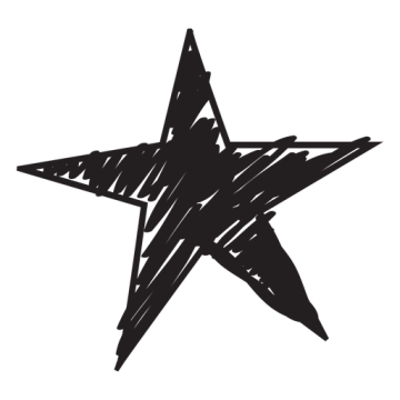 black 5 star background png image