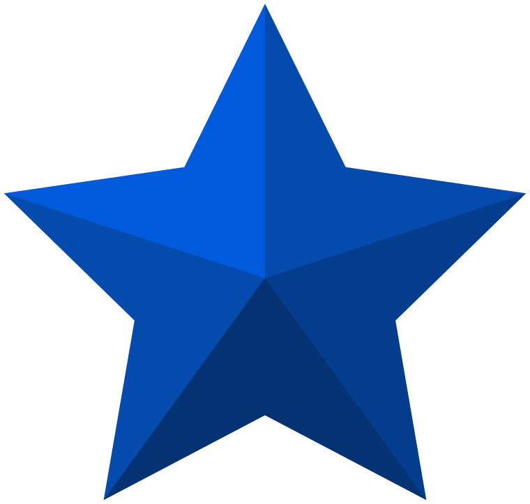 blue star shape background png image