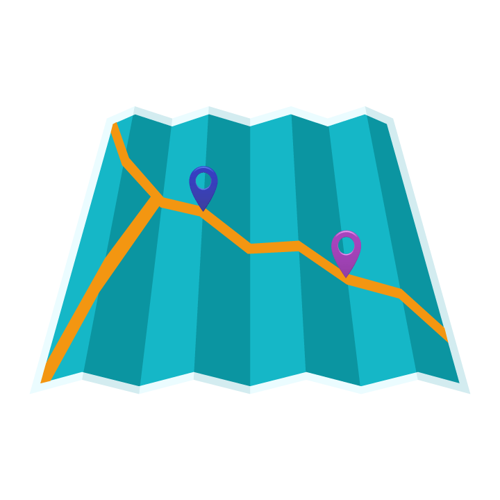 Global map navigation with circle pins PNG Transparent background free for travel and geography designs