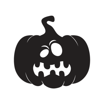 Halloween black pumpkin free PNG image