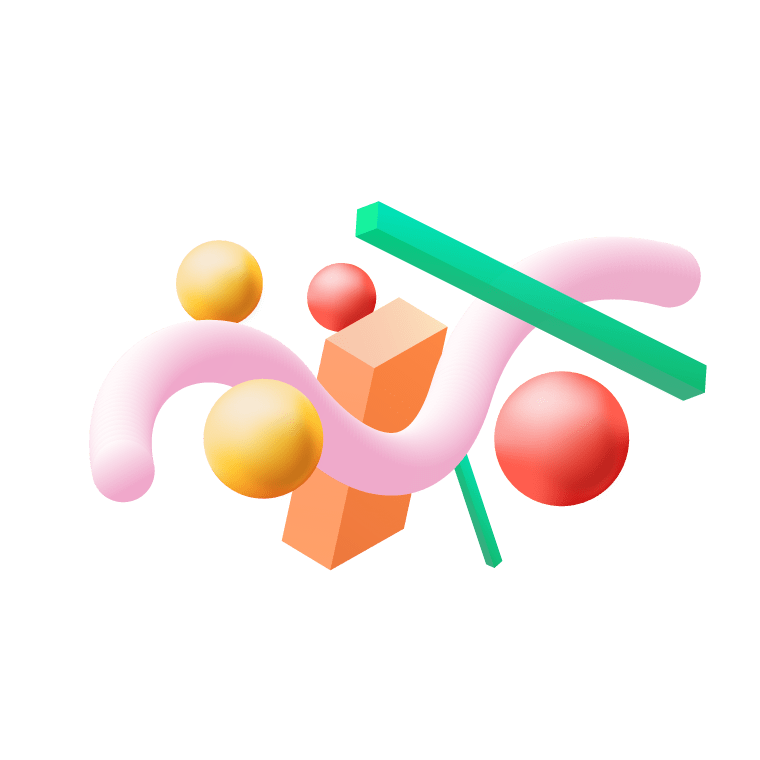 Landing page logo in colorful design