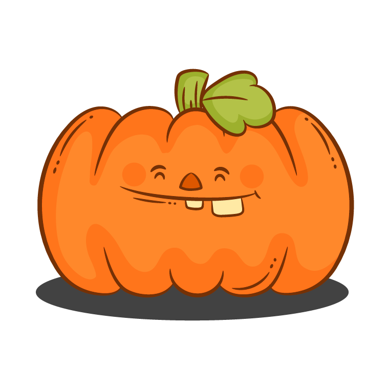 big pumpkin drawing by illustration