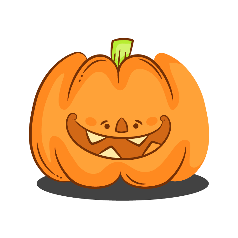 big pumpkin happy mood drawing by illustration