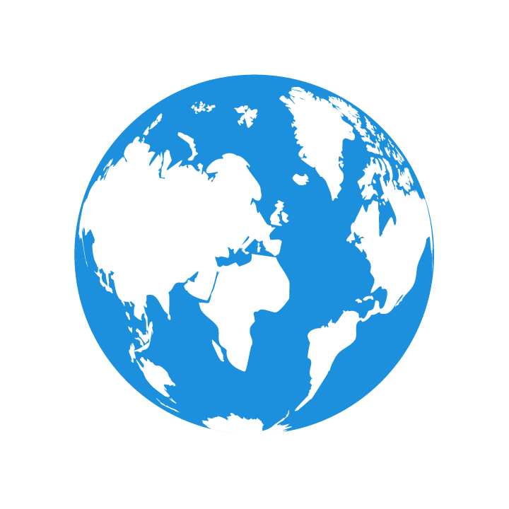 blu of earth map free image PNG