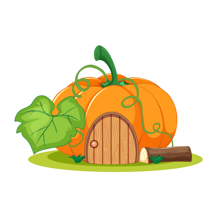 dream light valley pumpkin house drawing free PNG